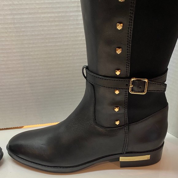 Vince Camuto Pretanna Black Leather Tall Boot - Picture 8 of 16